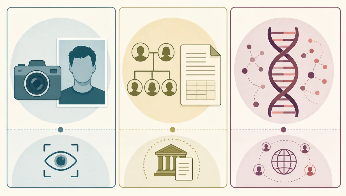 The Evidence Layers: Photo, Records, DNA, and Identity